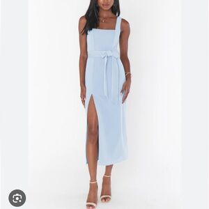 Show Me Your MuMu - EDEN Steel Blue Midi Dress